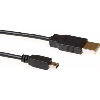 ACT SB2413 USB 2.0 kabelis 3 m USB-A male į Mini-USB B male juodas
