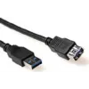 ACT SB3040 USB 2.0 prailginimo kabelis 0,5 m USB-A male į USB-A female, juodas