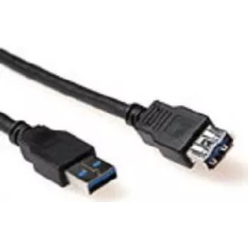 ACT SB3040 USB 2.0 prailginimo kabelis 0,5 m USB-A male į USB-A female, juodas