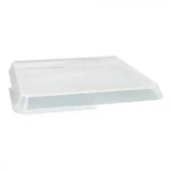 PAPSTAR Circulware kvadratinis dangtelis, permatomas, polipropilenas su 30% mineralinių užpildų, 1 vnt. (97024)
