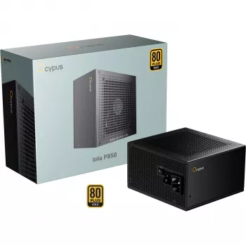 OCYPUS Iota P850 juodas 850W 80 PLUS Gold visiškai modulinis ATX 3.0 PCIe 5.0 maitinimo šaltinis