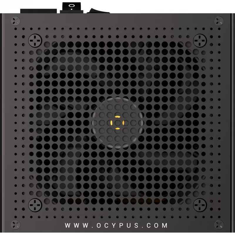 OCYPUS Iota P850 juodas 850W 80 PLUS Gold visiškai modulinis ATX 3.0 PCIe 5.0 maitinimo šaltinis