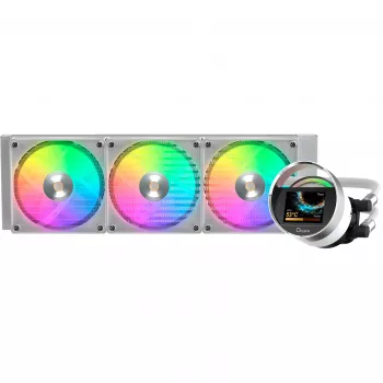 Ocypus Sigma L36 ARGB White 360mm skysčio aušinimo sistema CPU