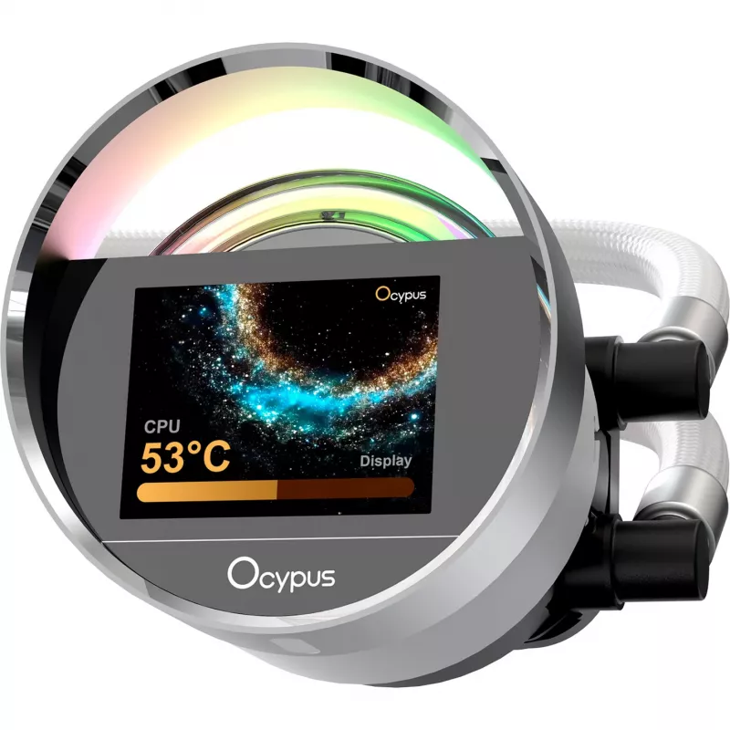 Ocypus Sigma L36 ARGB White 360mm skysčio aušinimo sistema CPU