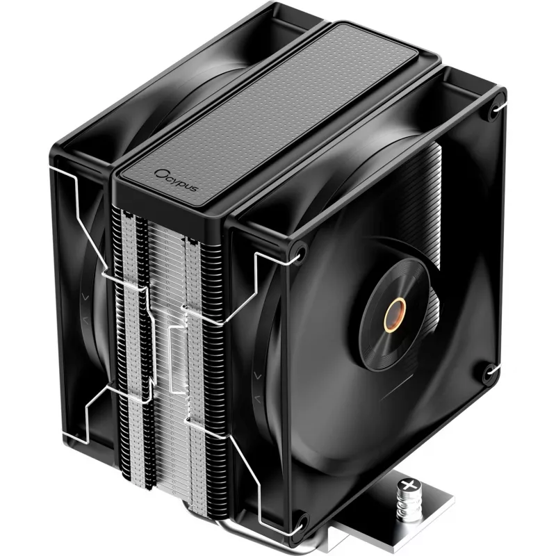 Ocypus Delta A40 Elite dviejų ventiliatorių juodas 120 mm CPU oro aušintuvas