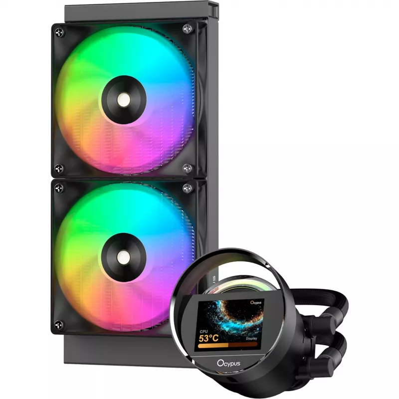 Ocypus Sigma L24 ARGB 240mm skysčio aušinimo CPU cooler - juodas