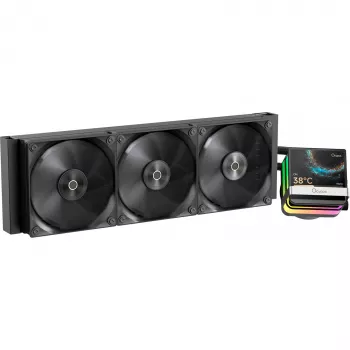 Ocypus Sigma L36 PRO AIO skysčio aušinimo CPU cooler 360mm ARGB juodas
