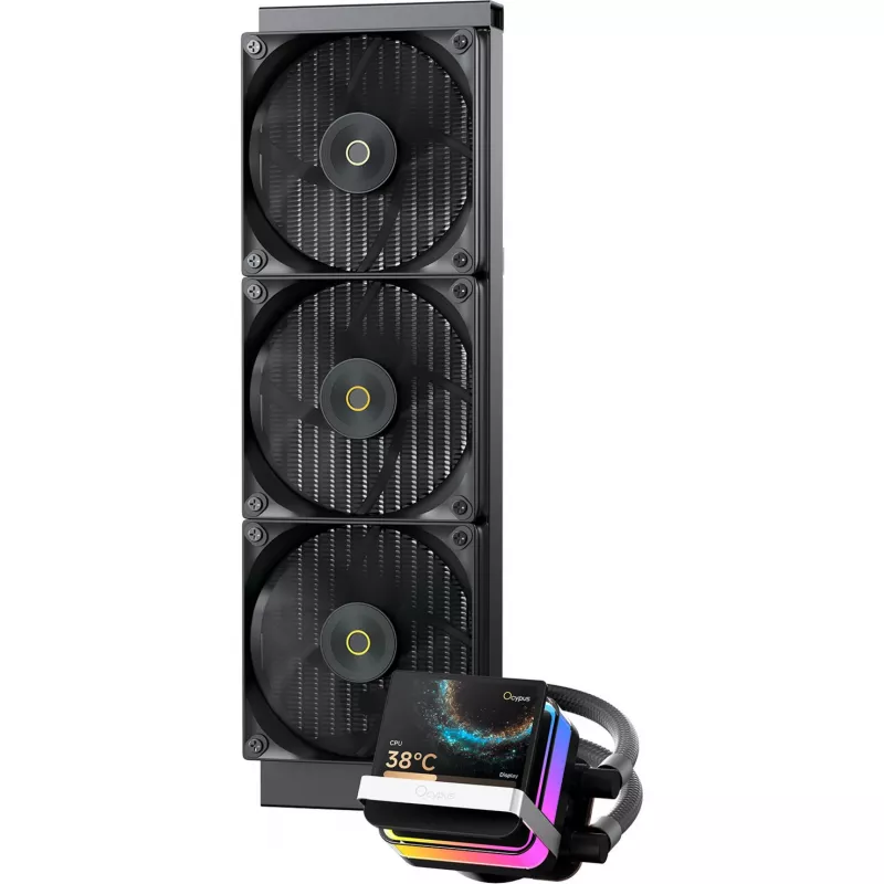 Ocypus Sigma L36 PRO AIO skysčio aušinimo CPU cooler 360mm ARGB juodas