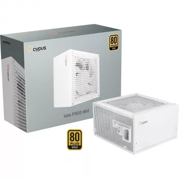 OCYPUS Iota P850 White 850W 80 PLUS Gold visiškai modulinis ATX 3.0 maitinimo šaltinis