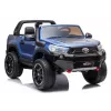 LEAN CARS Toyota Hilux DK-HL850 elektromobilis vaikams, mėlynas lakuotas, 4x4, dvivietis, nuotolinio valdymo pultas, LED žibintai, MP3, Bluetooth