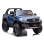LEAN CARS Toyota Hilux DK-HL850 elektromobilis vaikams, mėlynas lakuotas, 4x4, dvivietis, nuotolinio valdymo pultas, LED žibintai, MP3, Bluetooth