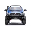 LEAN CARS Toyota Hilux DK-HL850 elektromobilis vaikams, mėlynas lakuotas, 4x4, dvivietis, nuotolinio valdymo pultas, LED žibintai, MP3, Bluetooth