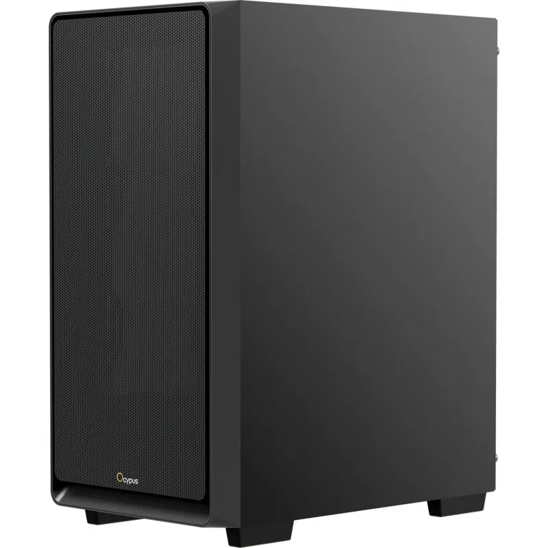 Ocypus Gamma C60 juodas Mid-Tower kompiuterio korpusas su grūdinto stiklo šonine plokšte