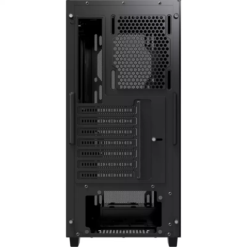 Ocypus Gamma C60 juodas Mid-Tower kompiuterio korpusas su grūdinto stiklo šonine plokšte