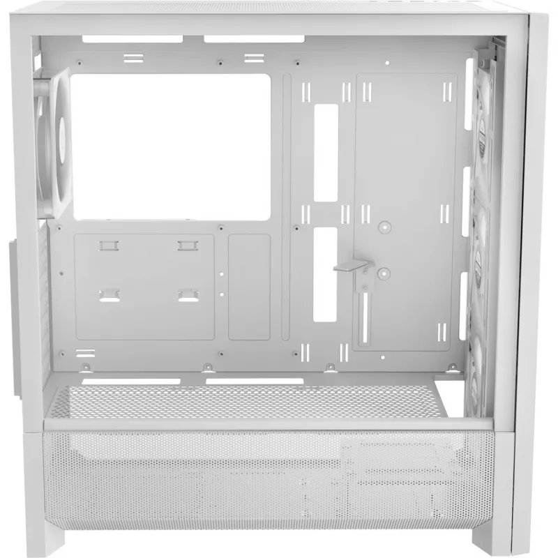 Ocypus Delta C70 ARGB baltas panoraminio stiklo Mid-Tower kompiuterio korpusas