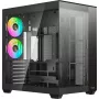 Ocypus Delta C74 ARGB juodas mid-tower korpusas su panoraminiu stiklu