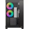 Ocypus Delta C74 ARGB juodas mid-tower korpusas su panoraminiu stiklu