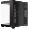 Ocypus Delta C74 ARGB juodas mid-tower korpusas su panoraminiu stiklu