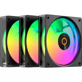OCYPUS Gamma F12 Elite ARGB 120 mm PWM ventiliatorius (3 vnt., juodas)