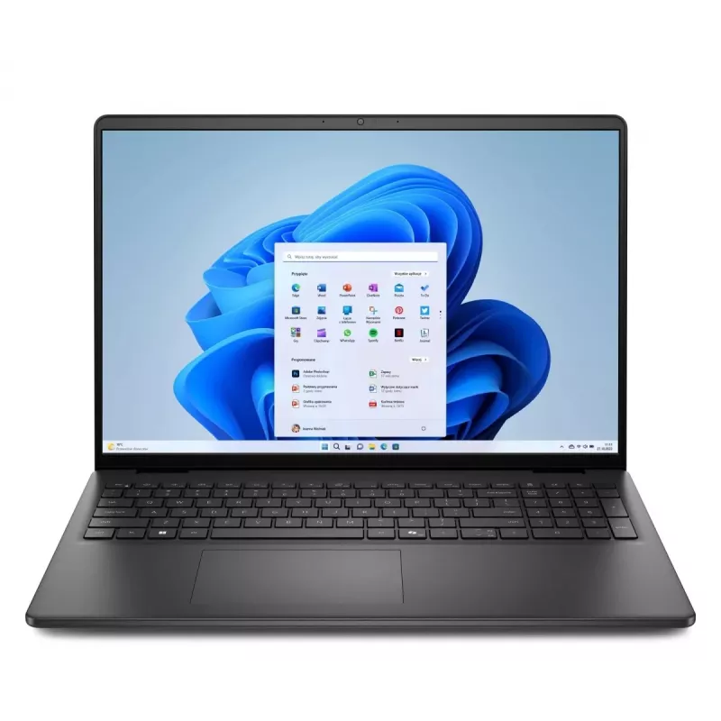 Dell 16250-7278BLK Core 7 150U 16 inch WUXGA lietimui jautrus neblizgus ekranas 16GB 1TB SSD Windows 11 juodas nešiojamas kompiuteris