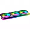 OCYPUS Gamma F36 ARGB Reverse Blade 120mm PWM ventiliatorius, 3 vnt. rinkinys, juodas