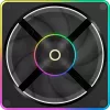 OCYPUS Sigma F12 ARGB Reverse 120mm PWM korpuso ventiliatorius - juodas