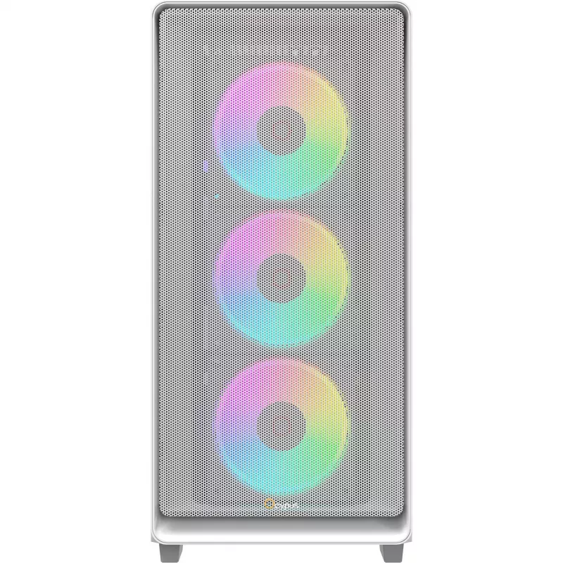 Ocypus Gamma C60 ARGB White korpusas su grūdintu stiklu (Mid-Tower)