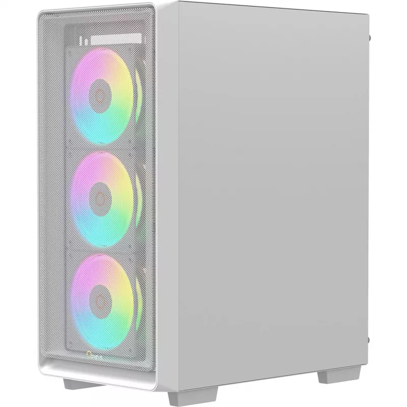 Ocypus Gamma C60 ARGB White korpusas su grūdintu stiklu (Mid-Tower)