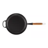 LE CREUSET ketaus keptuvė su medine rankena Ø28cm matinė juoda