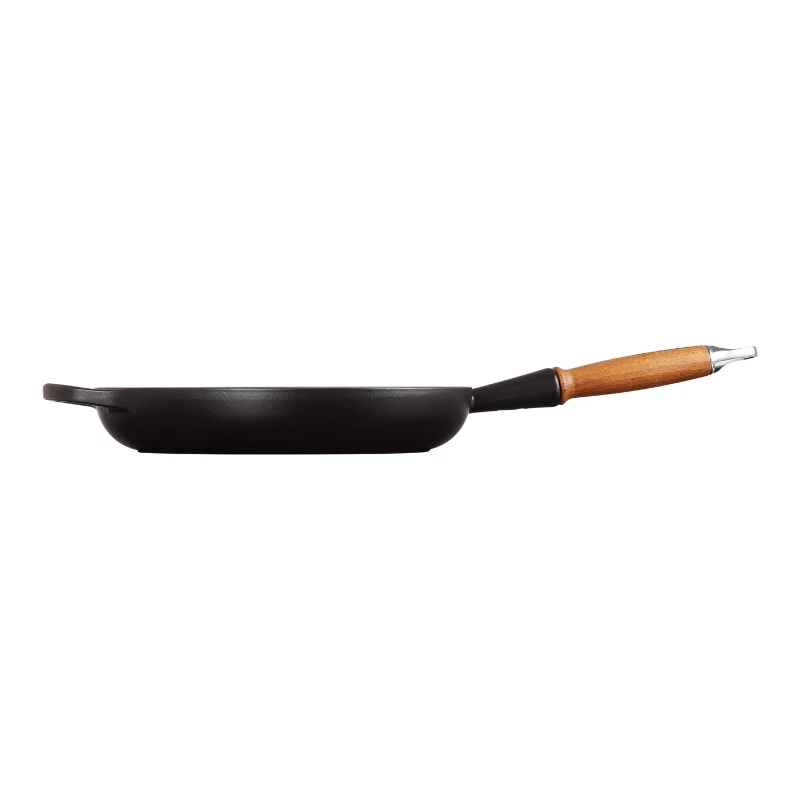 LE CREUSET ketaus keptuvė su medine rankena Ø28cm matinė juoda