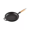 LE CREUSET ketaus keptuvė su medine rankena Ø28cm matinė juoda