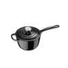 LE CREUSET ketaus puodas 16 cm 1,5 L juodas