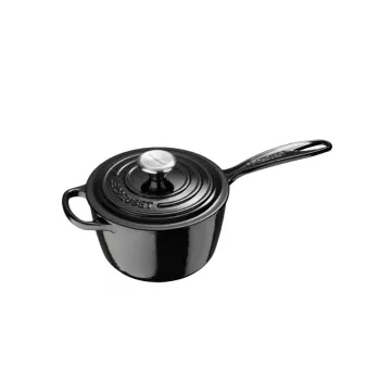 LE CREUSET ketaus puodas 16 cm 1,5 L juodas