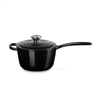 LE CREUSET ketaus puodas 16 cm 1,5 L juodas