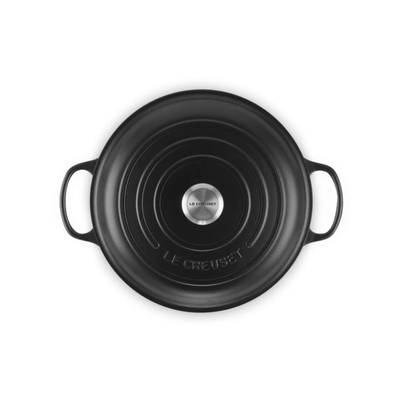 LE CREUSET ketaus negilus puodas 30 cm 3,5 L matinis juodas
