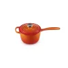 Le Creuset ketaus puodas 16 cm 1,5 l oranžinis