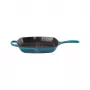 Le Creuset ketaus kvadratinė grilio keptuvė 26x26cm mėlyna