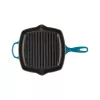 Le Creuset ketaus kvadratinė grilio keptuvė 26x26cm mėlyna