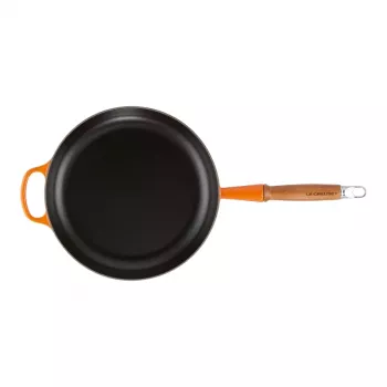Le Creuset ketaus keptuvė su medine rankena 28 cm Volcanic Orange