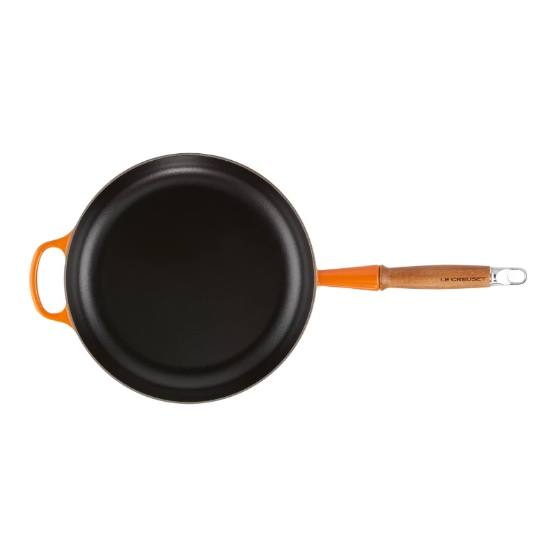 Le Creuset ketaus keptuvė su medine rankena 28 cm Volcanic Orange