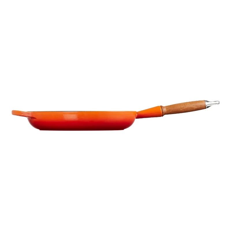 Le Creuset ketaus keptuvė su medine rankena 28 cm Volcanic Orange