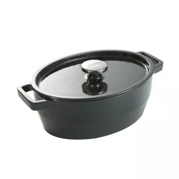Pyrex ketaus ovali troškinimo forma 5,8L pilka 33x25cm