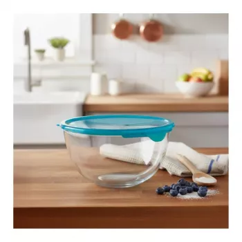 PYREX stiklinis maišymo dubuo su dangteliu 2,3L Ø21cm
