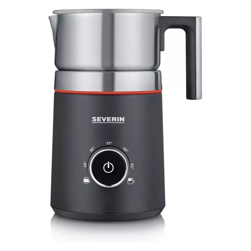 Severin SM 3586 Spuma 700 indukcinis pieno putų plakiklis, juodas / nerūdijančio plieno