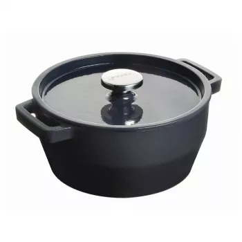 Pyrex ketaus puodas 6,8L apvalus 28cm pilkas