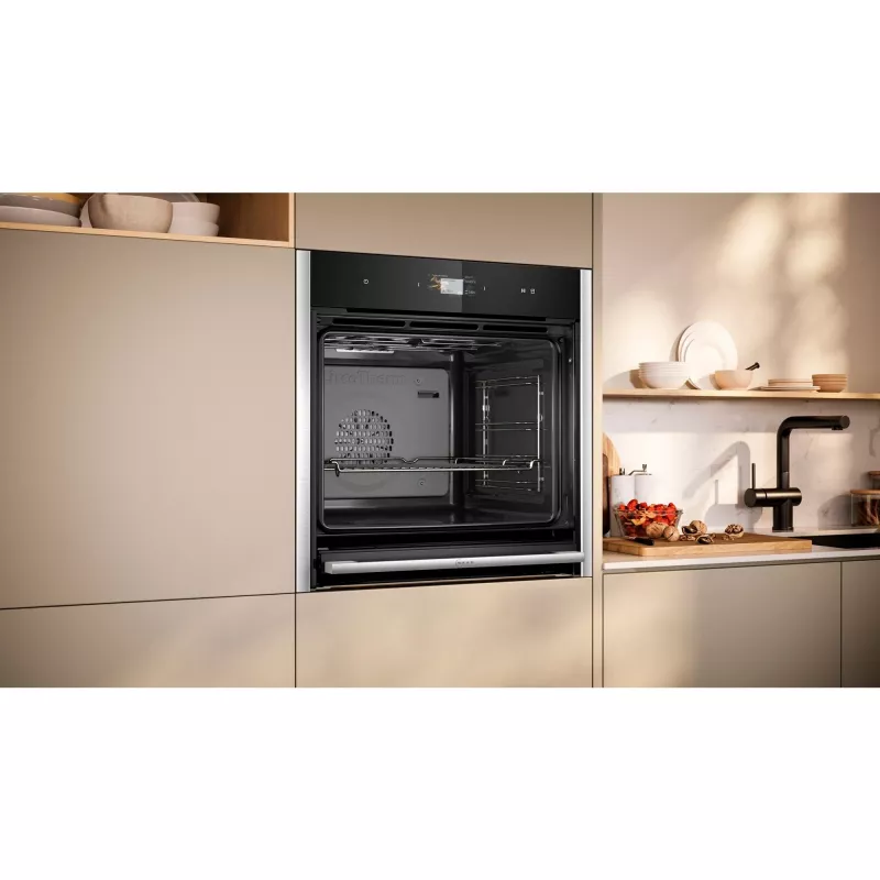 Neff B64FS31N0 N90 įmontuojama orkaitė su FullSteam, 71L, nerūdijantis plienas