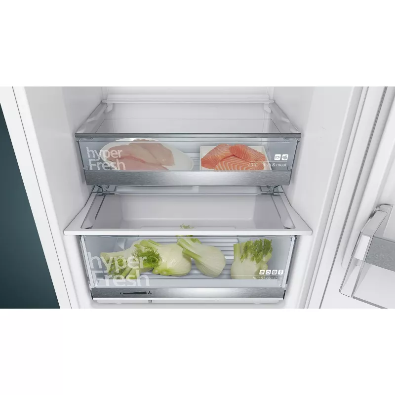 Siemens KG39EAWCA iQ500 laisvai pastatomas šaldytuvas-šaldiklis, 201 cm aukščio, energijos efektyvumo klasė C, baltas