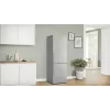Bosch KGN36VIBT Serie 4 laisvai pastatomas šaldytuvas-šaldiklis, 186 cm aukščio, energinio efektyvumo klasė D, sidabrinės spalvos