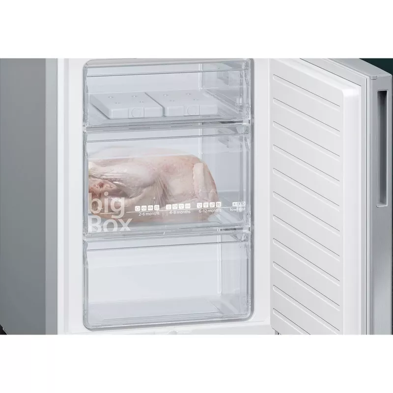 Siemens KG39EALCA iQ500 Laisvai pastatomas šaldytuvas-šaldiklis, 201 cm aukščio, C energinio efektyvumo klasė, sidabrinis