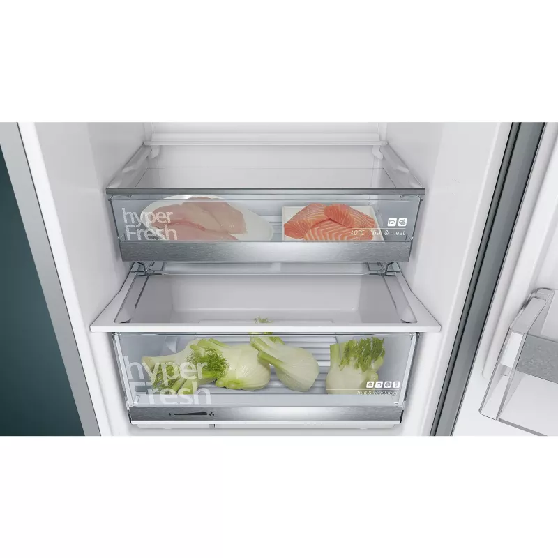 Siemens KG39EALCA iQ500 Laisvai pastatomas šaldytuvas-šaldiklis, 201 cm aukščio, C energinio efektyvumo klasė, sidabrinis